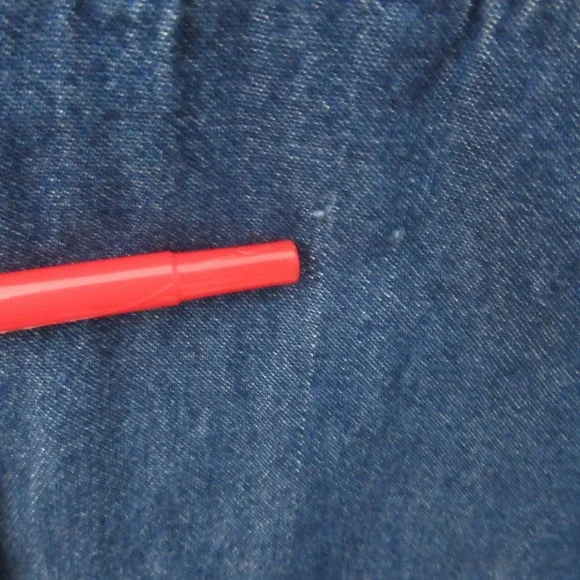 Quacker Factory Denim Shirt 1X Dog Fido Embroidered Novelty Teacher Granny VTG - Picture 9 of 15